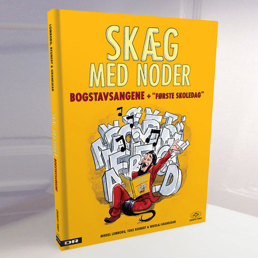 Hr. Skæg - Skæg med noder - Bogstavsangene (illustreret, 68 sider)